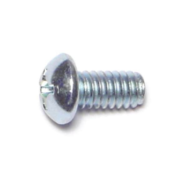Midwest Fastener 1/4"-20 x 1/2 in Phillips Round Machine Screw, Zinc Plated Steel, 40 PK 63608 - main